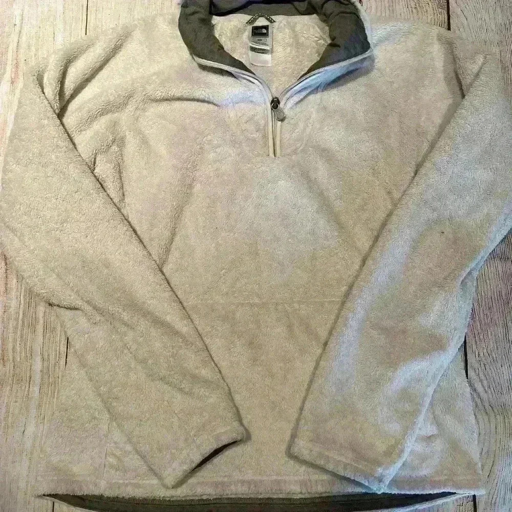 North Face Fleece - off white - size Medium